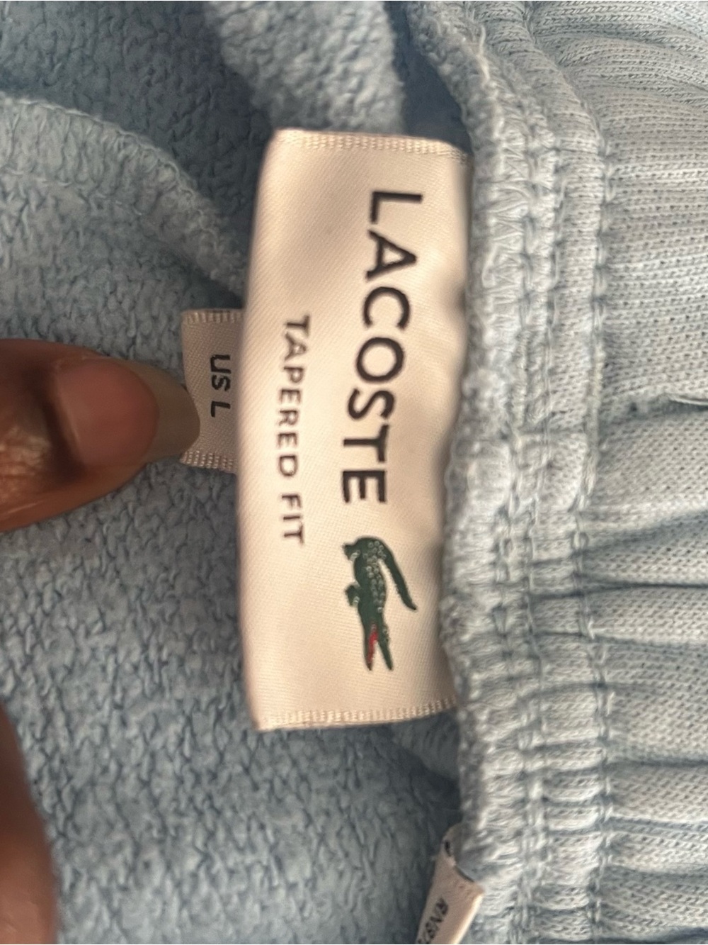 Lacoste Men’s Light Blue Cotton Jacket + Joggers with Crocodile Logo - Picture 5 of 6